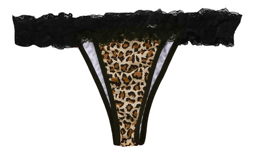 W Braguitas Para Mujer Con Estampado De Leopardo Ab172 Trans