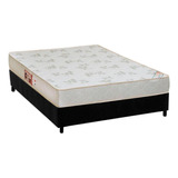 Cama Box Casal: Colchão Espuma Castor D33 Sleep Max Relax +