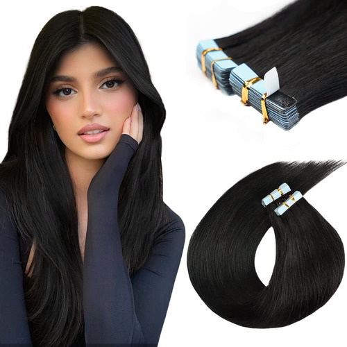 Extensiones De Cabello Humano Con Cinta Adhesiva De 16 Pulga