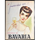 Cerveza Bavaria Aviso Publicitario De 1951 Color
