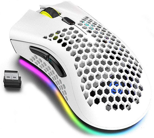 Mouse Gaming Ergonomico Recargable Inalambrico Rgb 1600 Dpi