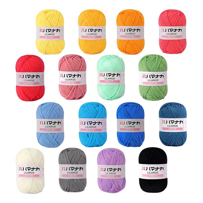 Hilo Acrílico Banna 16 Ovillos 25g 70m para Tejer Crochet y Amigurumi | MercadoLibre