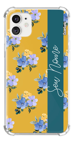 Capa Capinha Com Nome Personalizada Flores 11