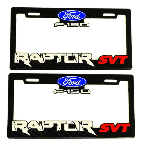  Portaplacas Premium Ford Raptor Juego 2 Piezas