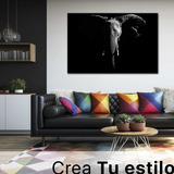 Cuadro Elefante Elegante Fondo Negro Minimalist Canvas 90x60