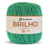 Kit Barbante Euroroma Brilho Ouro/prata N°6 400g - 30 Und