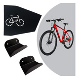 Suporte De Parede Horizontal  Bike Bicicleta Mtb Ou Speed 3v