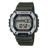 Reloj Hombre Casio Mwd-110h-3av Original Color De La Correa Verde