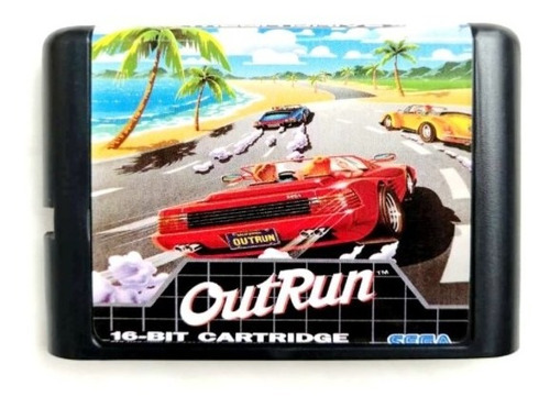 Jogo Retro Fita Cartucho Super Mega Drive Vintage Outrun Top