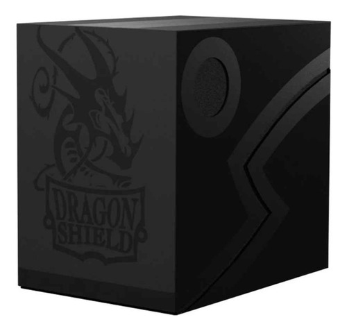 Double Shell Shadow Black Preto Deck Box Dragon Shield
