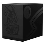 Double Shell Shadow Black Preto Deck Box Dragon Shield