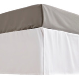 Cubresommier Twin 90x190 Somier Decohoy Color Blanco