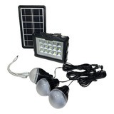 Kit Luces Reflector + Panel Solar + 3 Lamparas Led Excelente