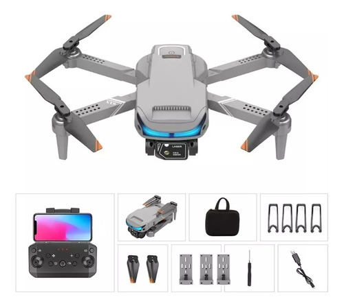 Cámara 4k Con Control Remoto Mini Drone Xt9, 3 Baterías