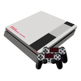 Skin Ps4 Slim Retro Nes Nintendo Para Consola  Barlights