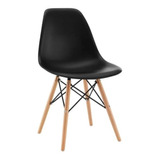 Silla Eames Diseño Moderno Patas Madera Cocina Comedor