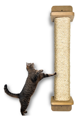 Arranhador Parede Vertical Poste 1,2m P/ Gatos Sisal De 8mm