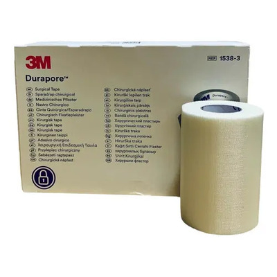 Tela Adhesiva Durapore 7.5 Cm 3 In Caja Con 4 Rollos Color Blanco | Meses sin interés