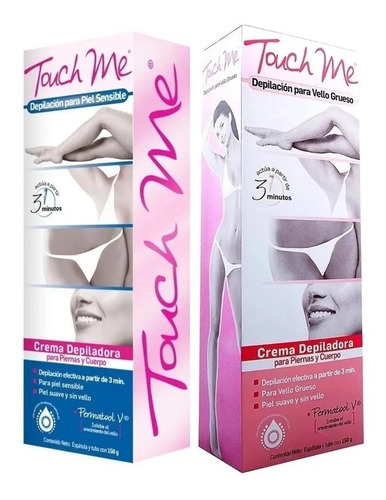 Crema Depiladora Touch Me Vello Grueso Y Piel Sensible