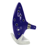 Ocarina De Tono Medio C De 12 Agujeros + Soporte