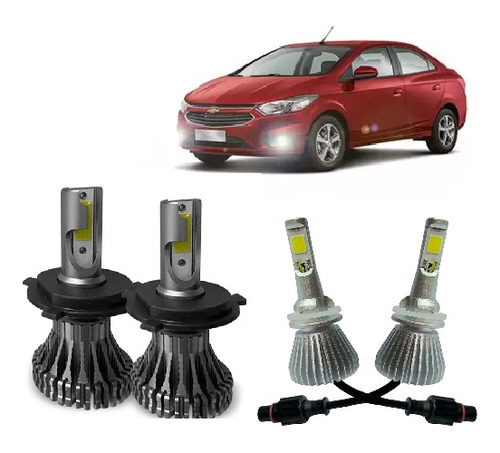 Kit Super Led Prisma 2013 2014 2015 Farol Alto Baixo E Milha