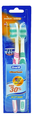 Pack Cepillos De Dientes Oral-b Ultra Clean 2 Unidades 