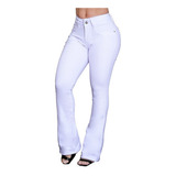 Calça Jeans Flare Country Com Bojo Enchimento Modela Bumbum