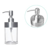 Dispenser Jabon Liquido Acrilico Transparente Y Acero Inox