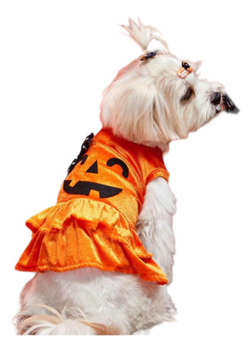 Ropa De Perro / Disfraz Calabaza / Vestido Halloween