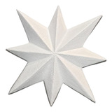 Estrela Enfeite Em Isopor 8pontas Com 34cm C/01un Natal Arte