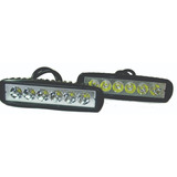 Faro Rectangular 6 Led 18w Juego De 2 Pzas F041