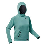 Fleece Com Capuz Feminina De Caminhada Na Montanha Mh100