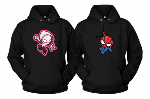 Sudadera En Pareja O Amigos Spider Man Y Gwen Stacy