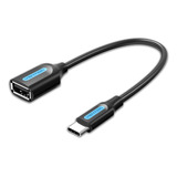 Adaptador Conversor Vention / Tipo C Macho A Usb Hembra 15cm