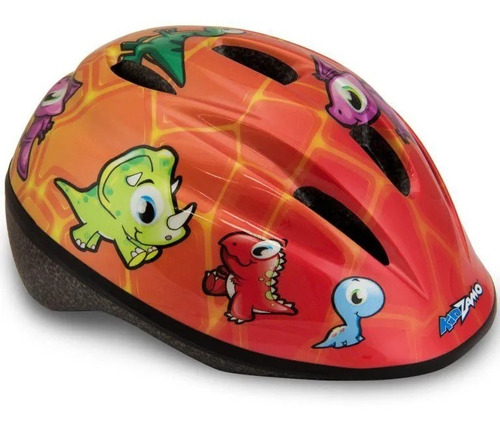 Capacete Para Bike Infantil Jurassic Kidzamo Com Regulagem P