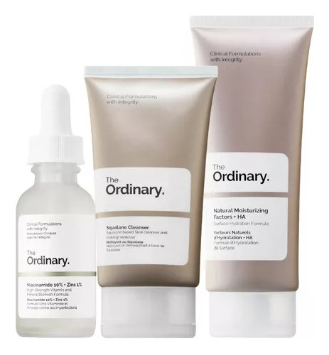 The Ordinary Kit Rutina Basica 3 Productos Con Niacinamida