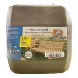 Protector P/madera Al Exterior Nogal 5 En 1 Base Agua 4 Lts