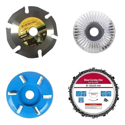 Set De 4 Discos De Corte, Tallado De Madera Para Miniesmeril | Envío gratis