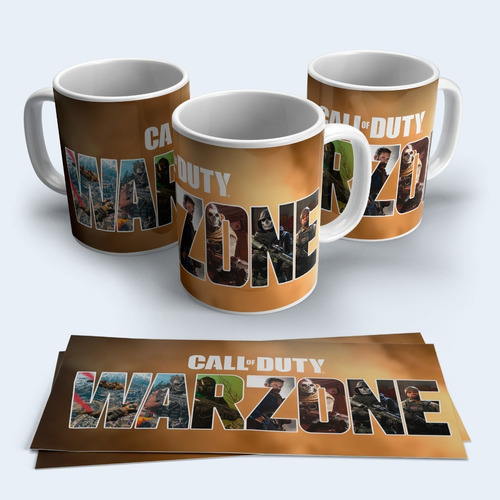 Taza O Tazon Video Juego Call Of Duty Warzone 3 +caja