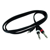 Warwick Rcl20913d4 Cable Plug Estéreo 3,5mm A 2plug Mono 6.3