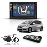 Kit Central Multimídia Universal Mp5 2 Din Espelha Honda Fit