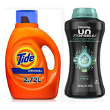 Detergente Líquido Tide Original 2.72 Lts + Downy Perlas 1kg