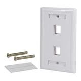 Faceplate Frente 2 Dos Puertos Tapa Bastidor Rj45 X 10 Uni