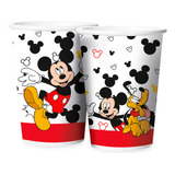 8 Lembrancinha Copos 180 Ml Aniversário Mickey Festa