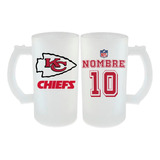 Tarro Cervecero 16 Oz Chiefs Kansas City Nfl Personalizado