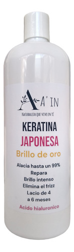 Keratina Japonesa Extra Lacio Antifrizz Brillo De Oro 1l