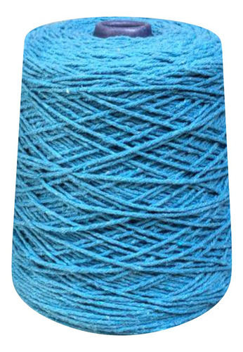 Linha Crochê Colorida 4 Fios Barbante Tricô 600 Gramas Prial Cor Azul-turquesa