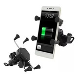 Suporte Celular Moto Com Carregador Entrada Usb