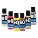 Set  X 2 Acrílicos Metalizados  Eqarte  X 50ml  C/u 