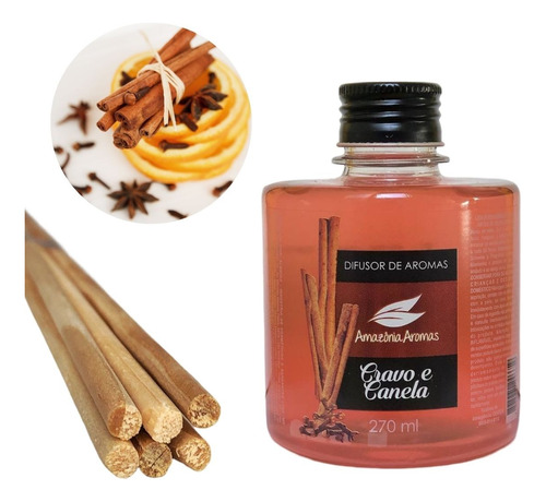 Aromatizador Perfume Ambiente Difusor Aroma Cravo E Canela